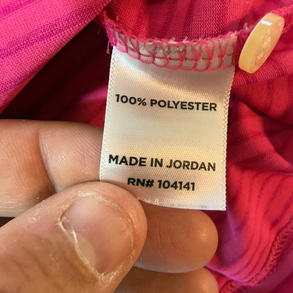 Walter Hagen Polo Shirt Mens XL Pink Good Striped Short Sleeve Golf Top - Picture 9 of 10